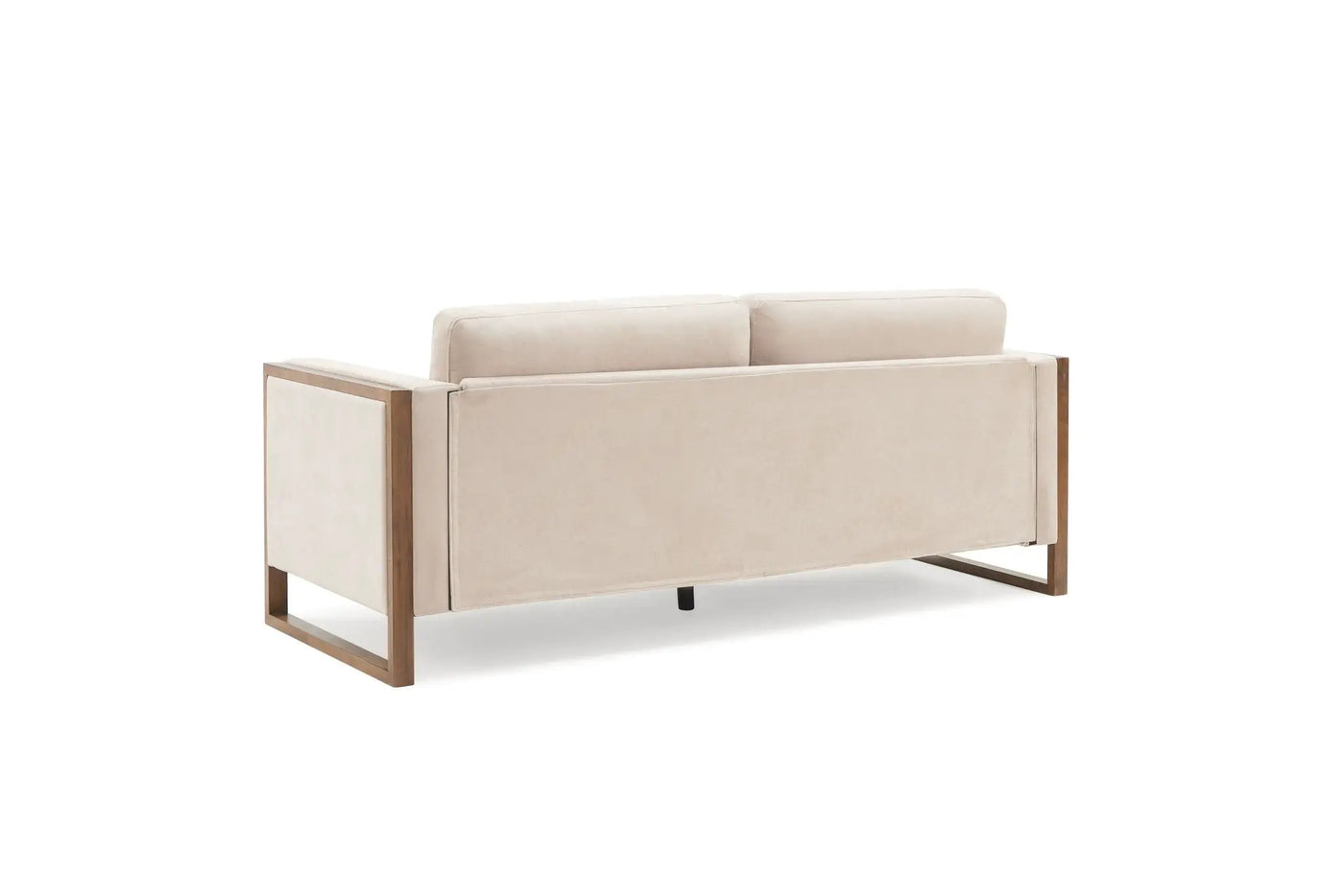 Modern 3-Seater Sofa With Solid Wood Legs by HouseOfZazla
