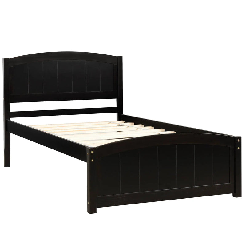 Platform Bed & Headboard, Footboard And Wood Slat Support by HouseOfZazla