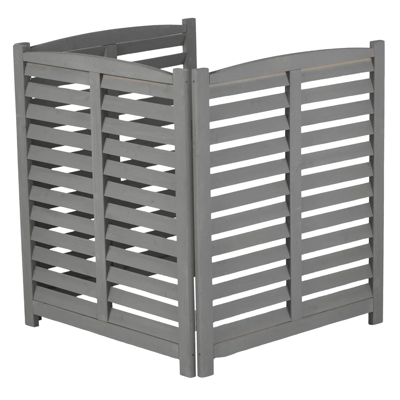 3 Panel Outdoor Wooden Air Conditioner Fence by HouseOfZazla