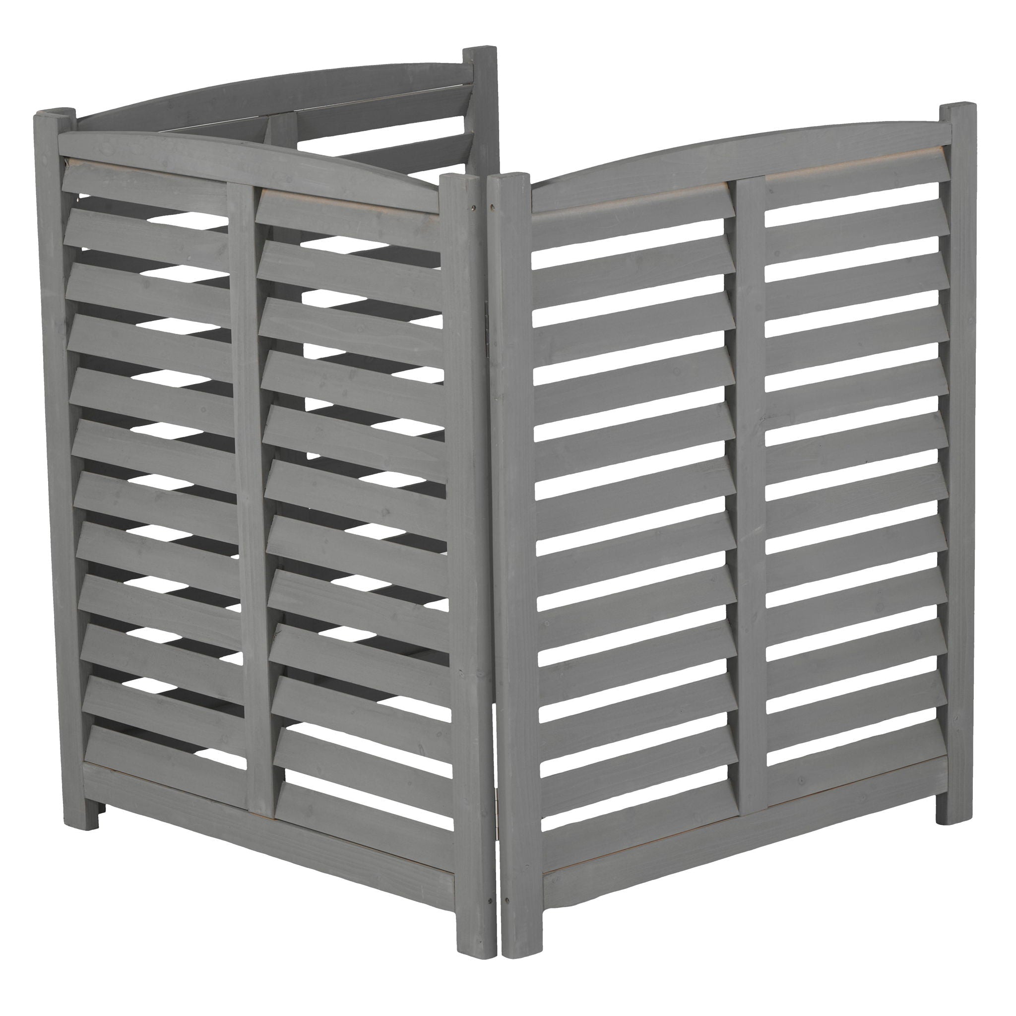 3 Panel Outdoor Wooden Air Conditioner Fence by HouseOfZazla