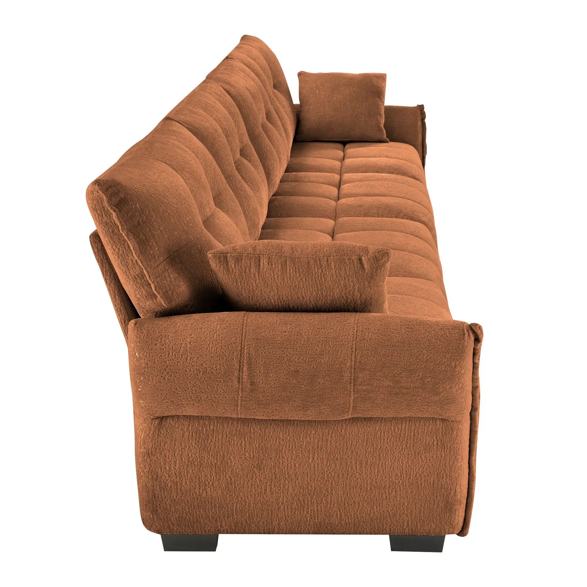 Modern Sofa & Pillows, Textured Cover, High Rebound Cushions by Unique Piece Furniture