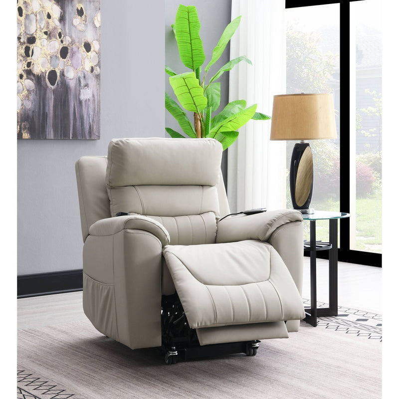 Marsha - Power Recliner With Lift & Massage - Light Gray by HouseOfZazla