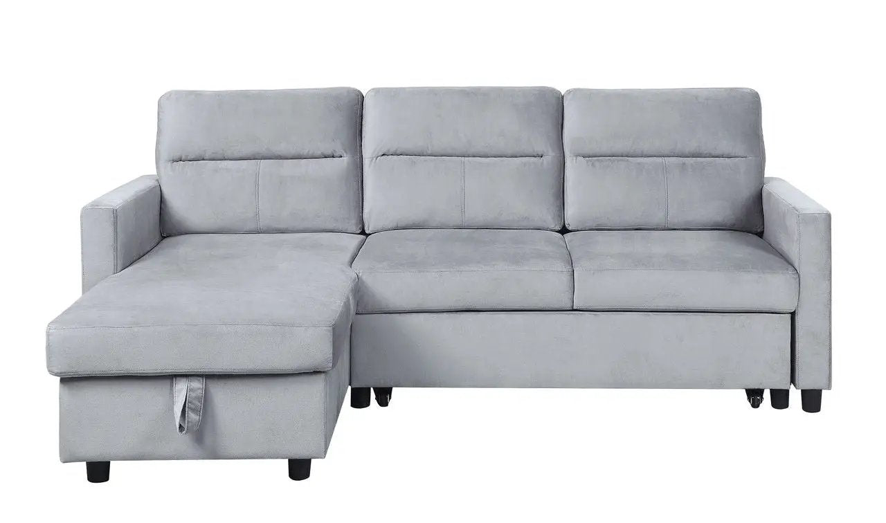 Ivy - Reversible Sleeper Sectional Sofa With Storage Chaise And Side Pocket by Unique Piece Furniture