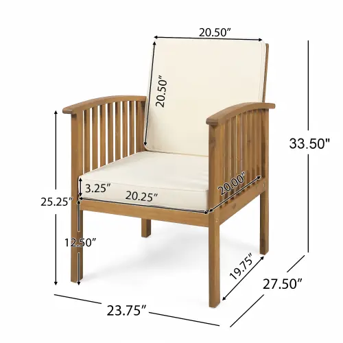 Patio Set Outdoor Acacia Wood Furniture Sets by HouseOfZazla