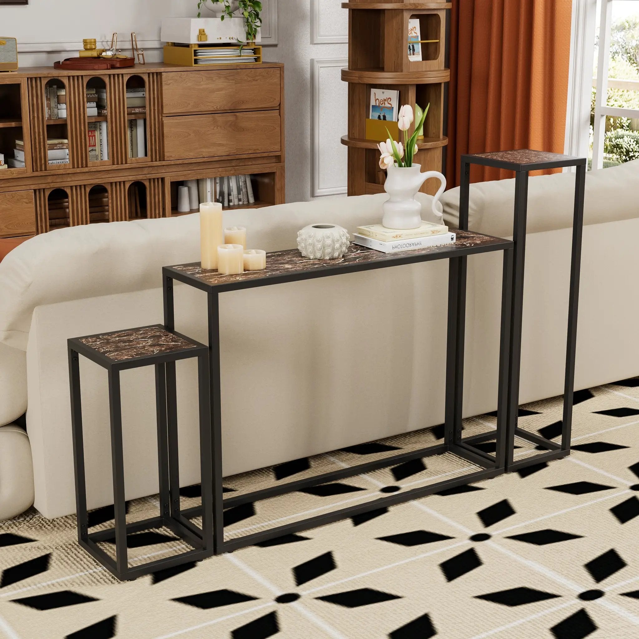 3-Piece Set of Narrow Table by HouseOfZazla