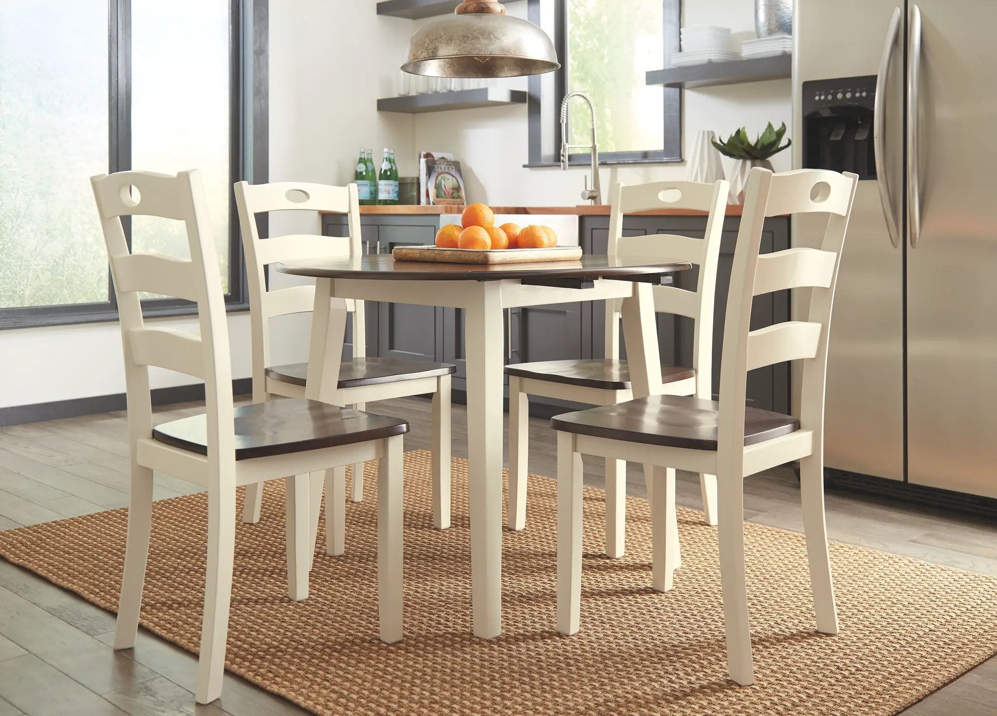 Woodanville - Dining Room Side Chair (Set of 2) - Cream / Brown by Unique Piece Furniture