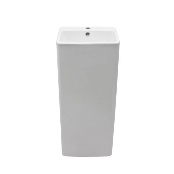 Pedestal Sink 16" For Powder Rooms - White