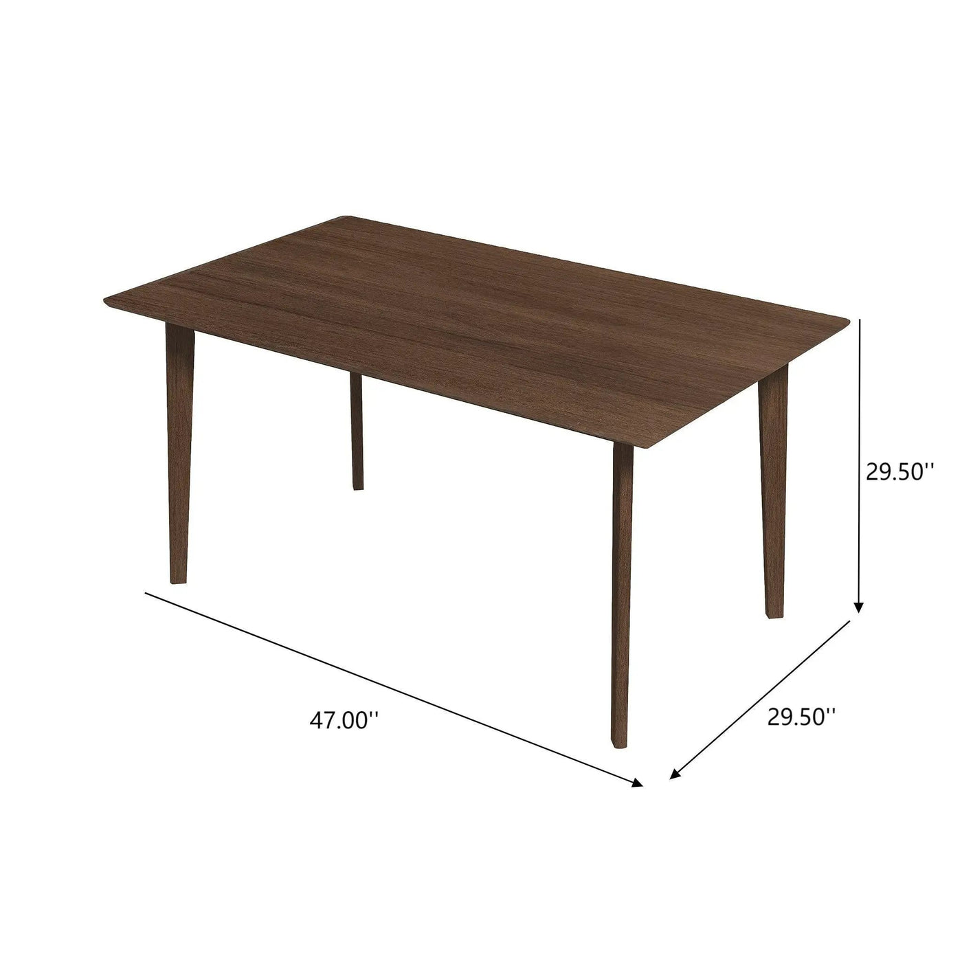 Levi - Modern Style Rectangular Dining Kitchen Table by HouseOfZazla