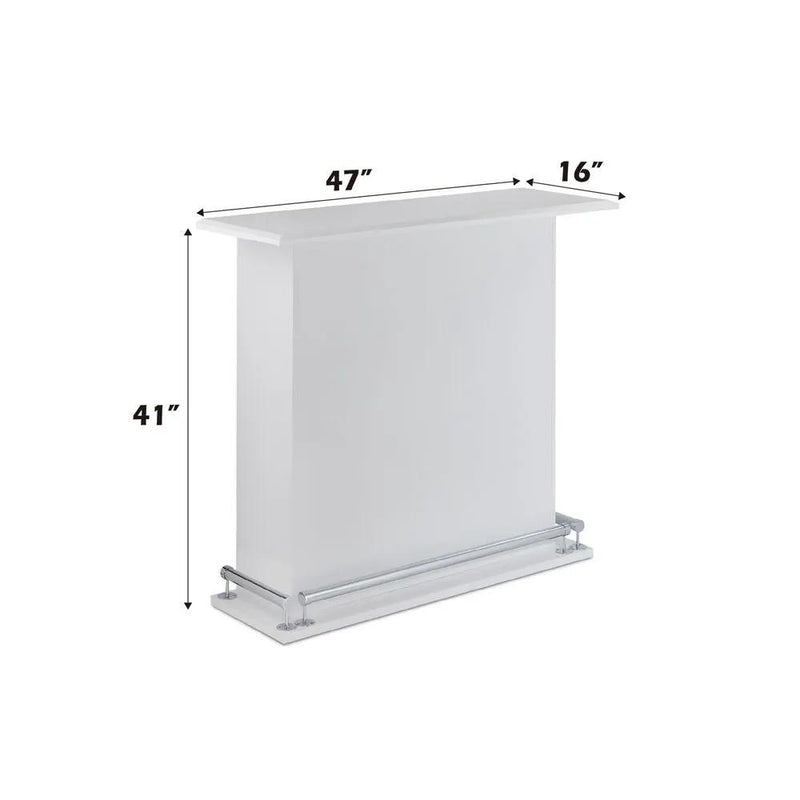 Kite - Bar Table - White High Gloss by Unique Piece Furniture