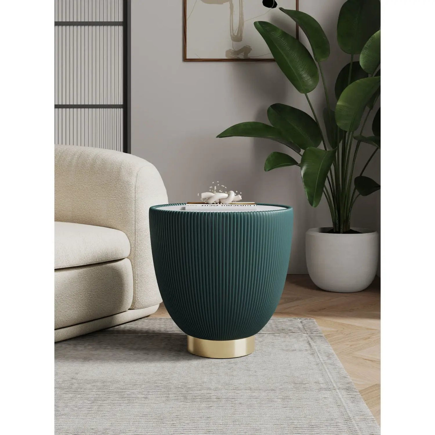 Anderson - Upholstered End Table by HouseOfZazla