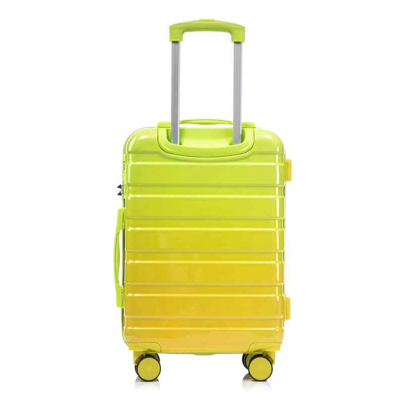 14'/20' 2-Piece PC Spinner Wheel Luggage Set with Gradient Color and Lock by HouseOfZazla