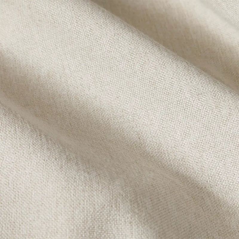 Plaid Rod Pocket and Back Tab Curtain Panel with Fleece Lining Natural 50x84" by HouseOfZazla