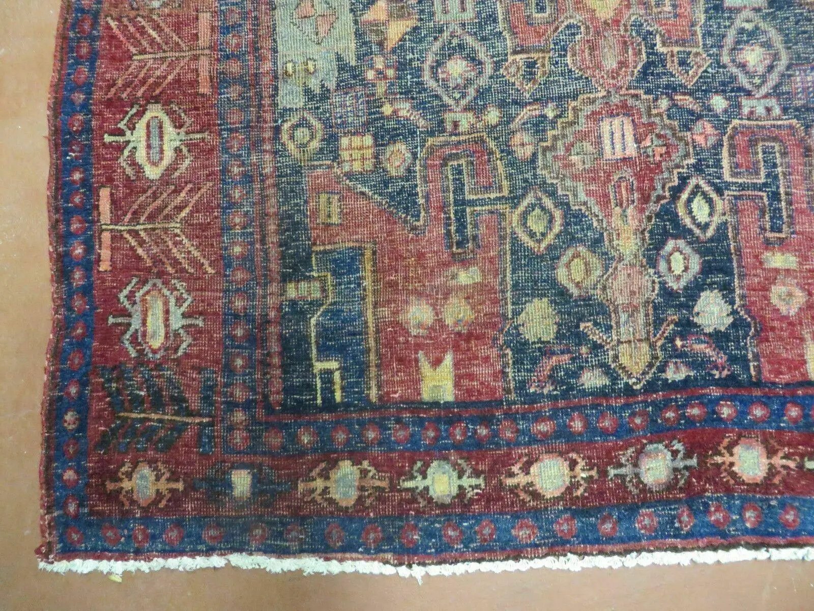 4' X 10' Antique Handmade Turkish Floral Tribal Oriental Wool Rug #627 by Jewel Rugs