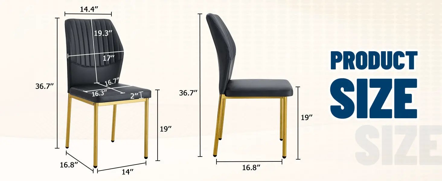 4-Piece Set of Premium Seating for Dining by HouseOfZazla
