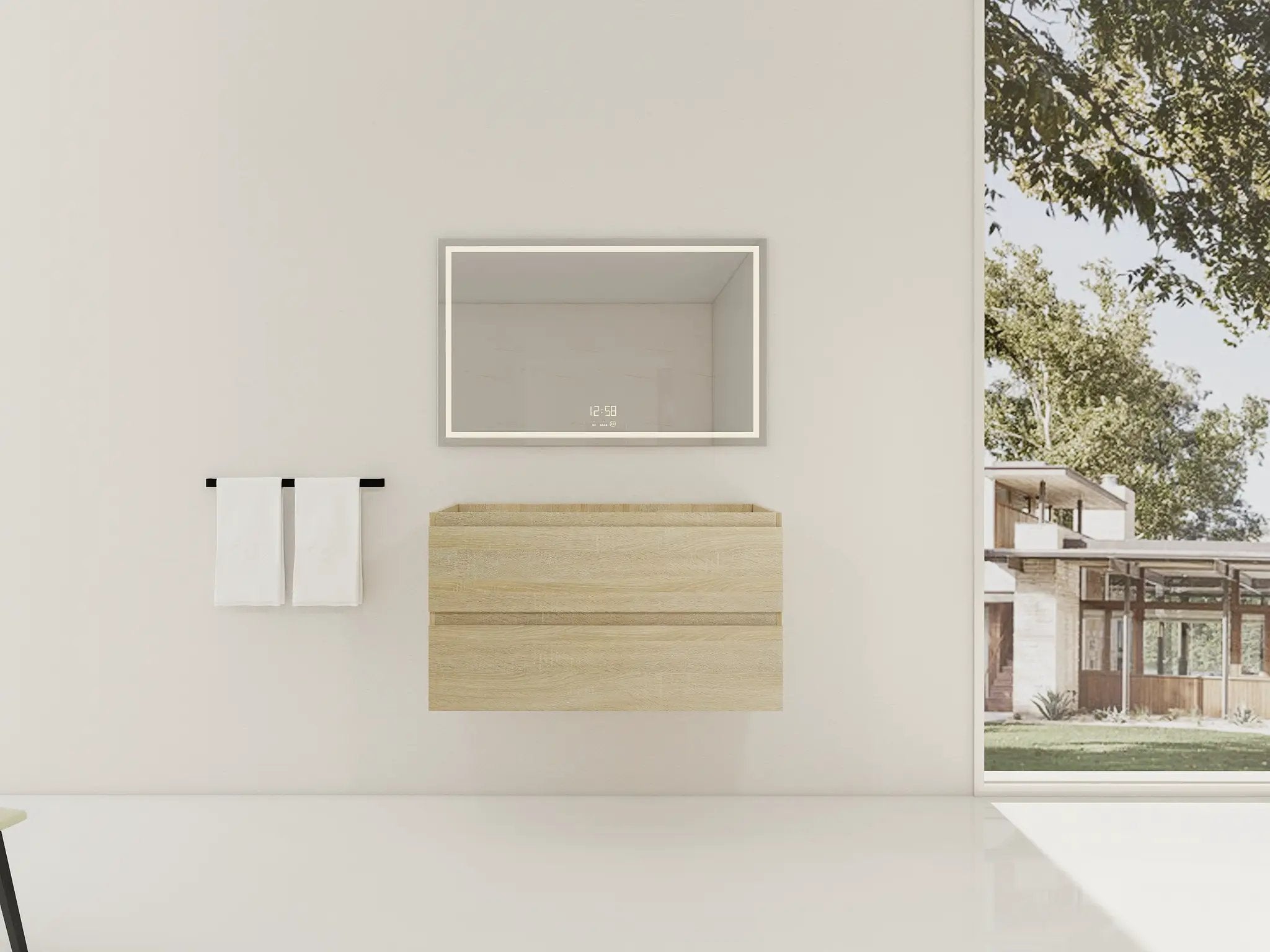 36" Wall-Mounted Bathroom Vanity Cabinet by HouseOfZazla