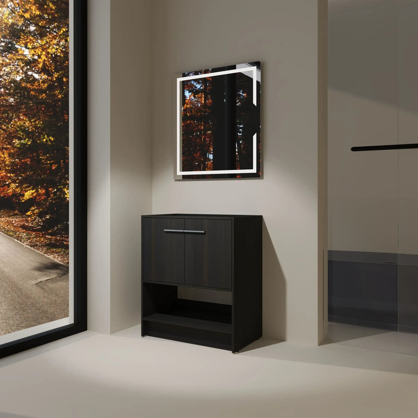 Modern Freestanding Bathroom Vanity With 2 Doors by HouseOfZazla
