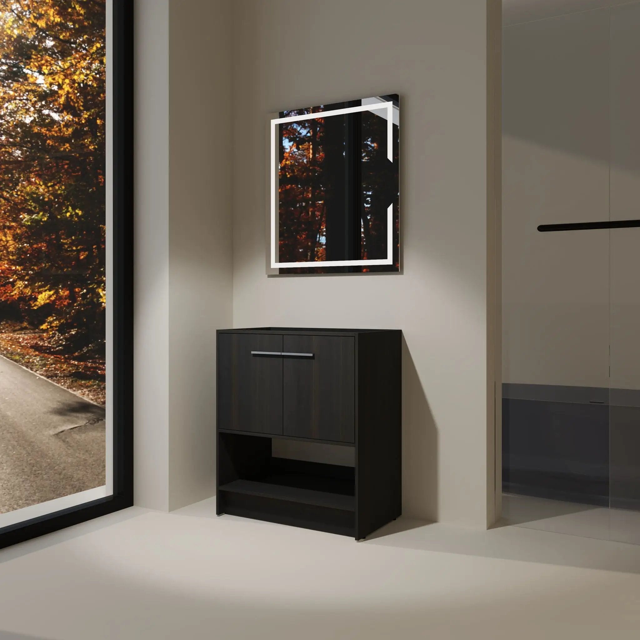 Modern Freestanding Bathroom Vanity With 2 Doors by Unique Piece Furniture