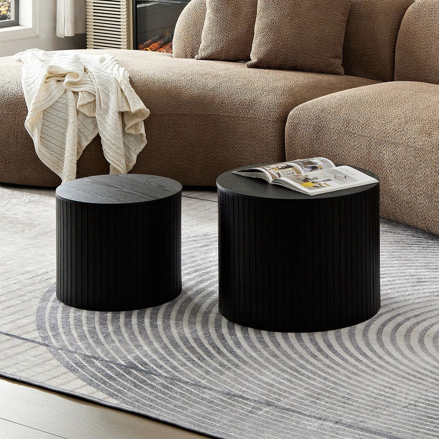 Handcrafted Nested Table Set, 2 Pieces by HouseOfZazla
