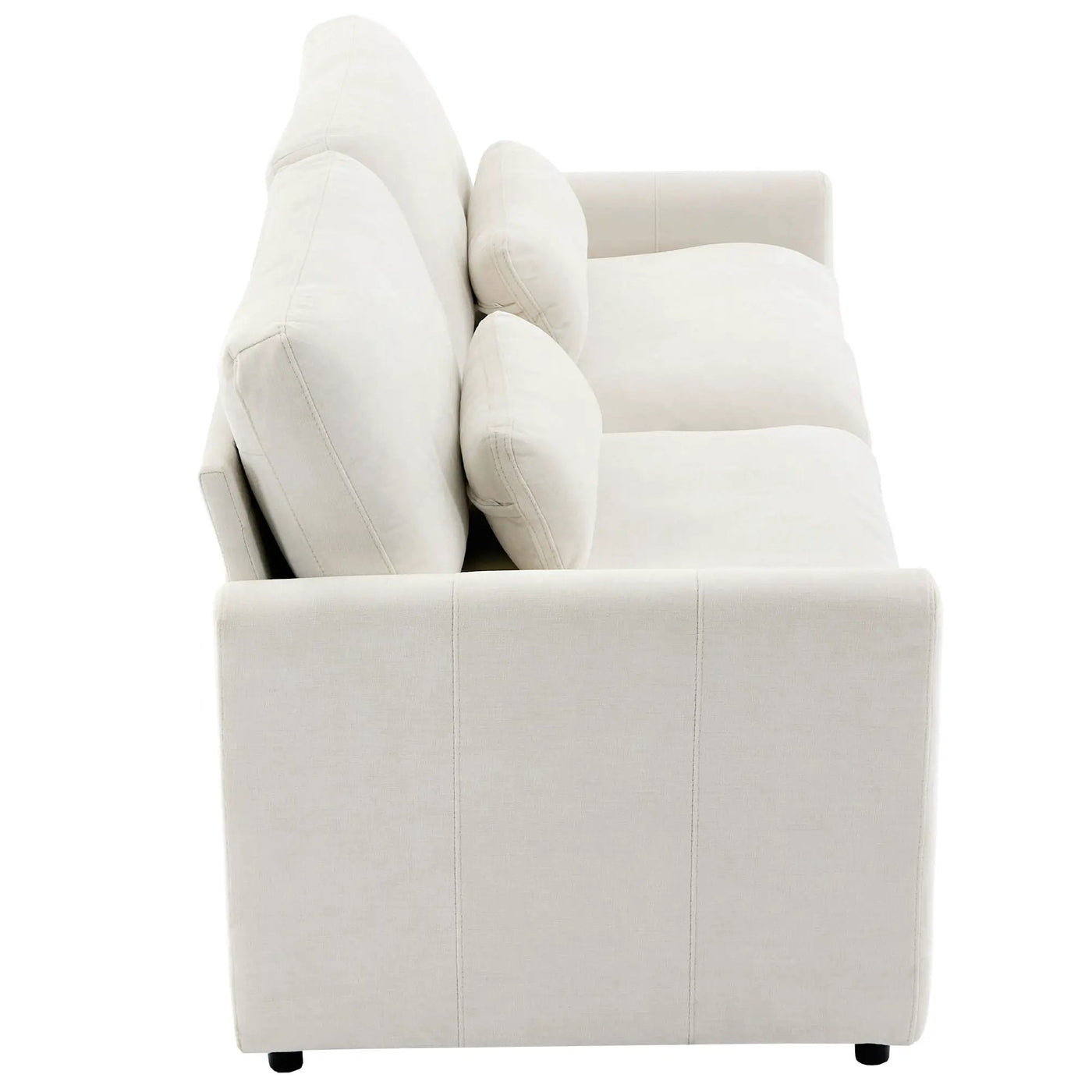 Cozy Upholstered Cushion Loveseat Sofa For Living Room by HouseOfZazla