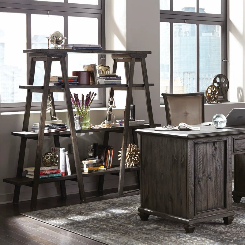 Sutton Place - Bookshelf - Weathered Charcoal by Unique Piece Furniture