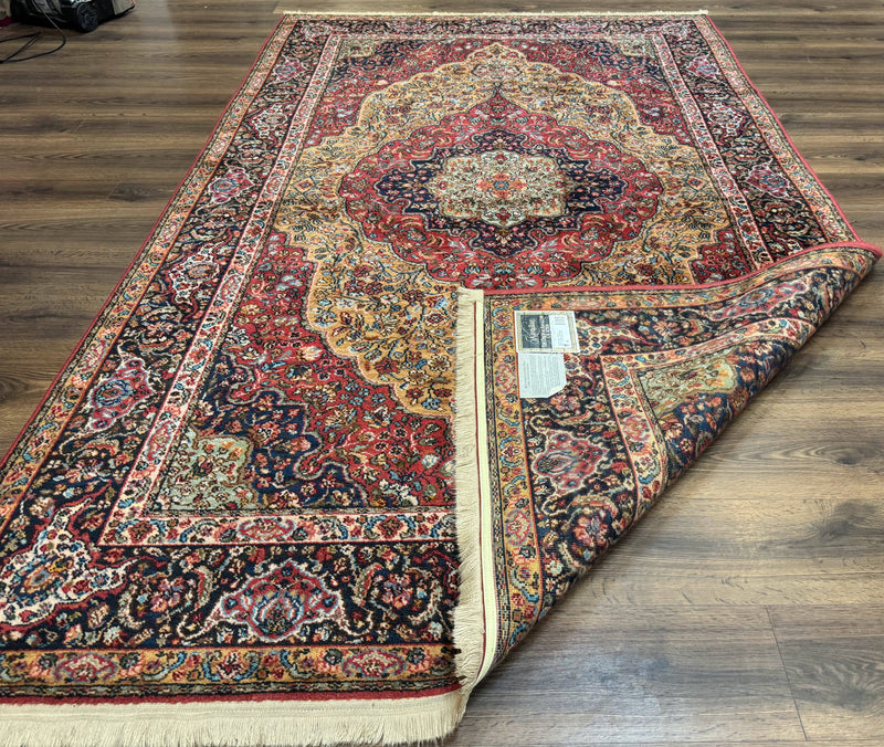 Karastan Rug 5.9 x 9 Medallion Kirman #700/718, Original 700 Series, Wool, Discontinued, Vintage by Jewel Rugs