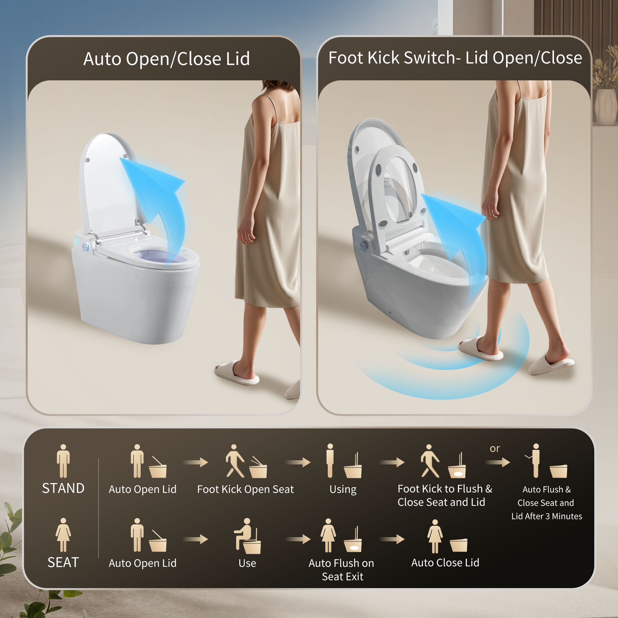Tankless Smart Toilet With Bidet Built In by HouseOfZazla