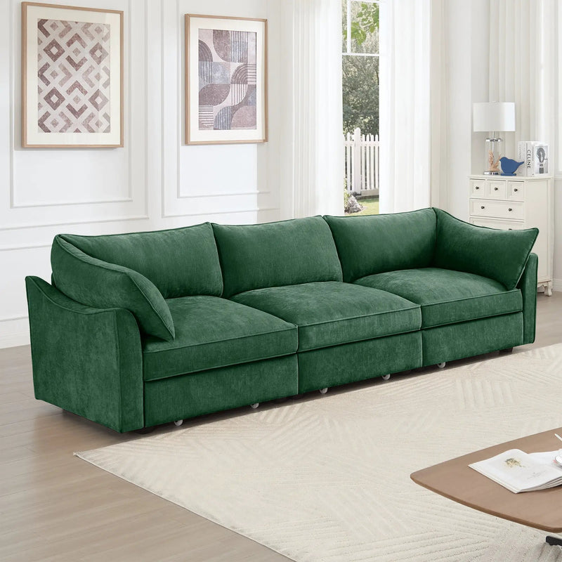 3 Seater Sofa With Storage Pull Out Drawers by HouseOfZazla