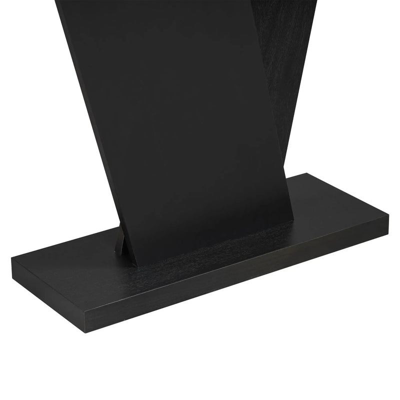 Console Table With V Shape Base, Sculptural Entryway Accent by HouseOfZazla