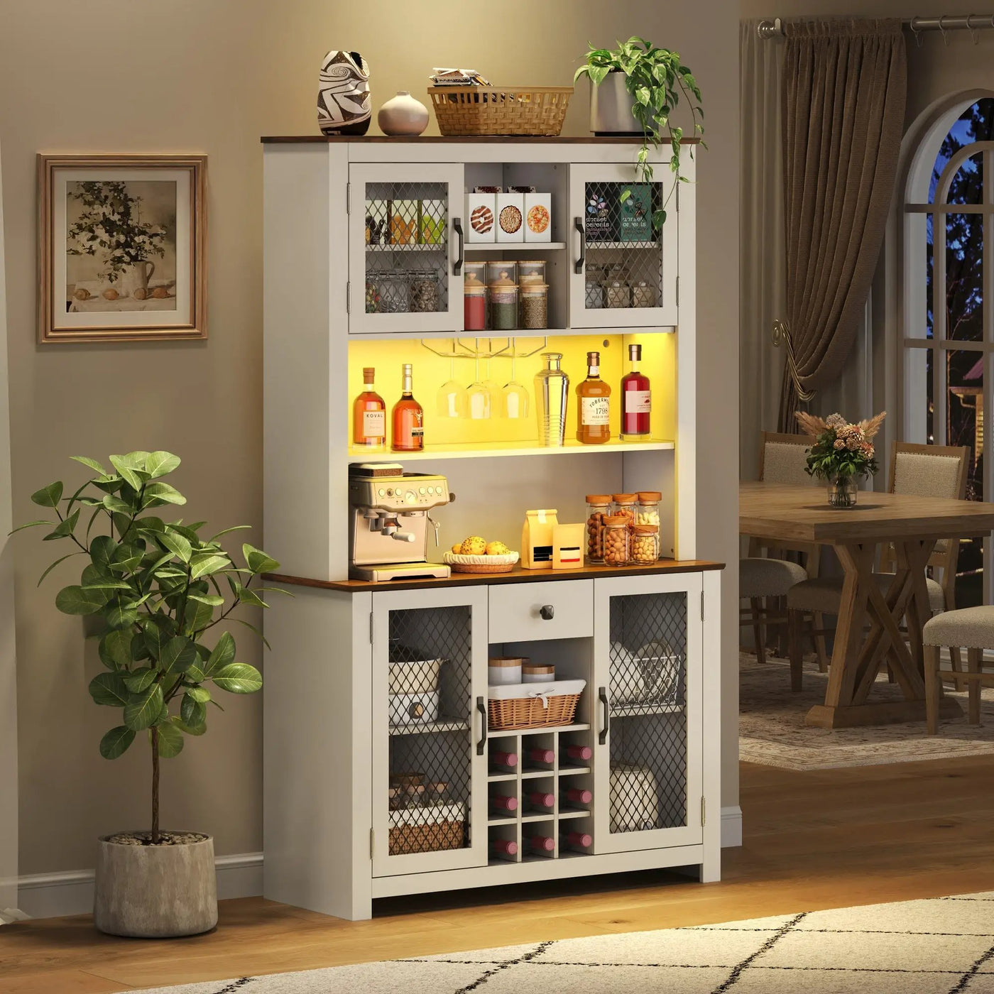 70.9" Kitchen Pantry Storage Cabinet by HouseOfZazla