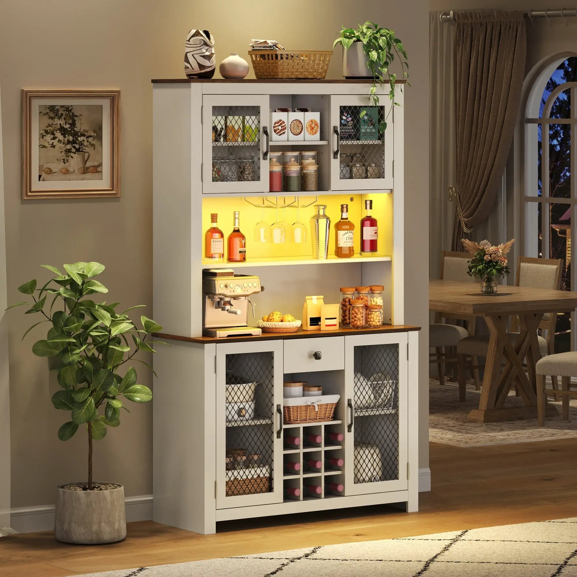 70.9" Kitchen Pantry Storage Cabinet by HouseOfZazla