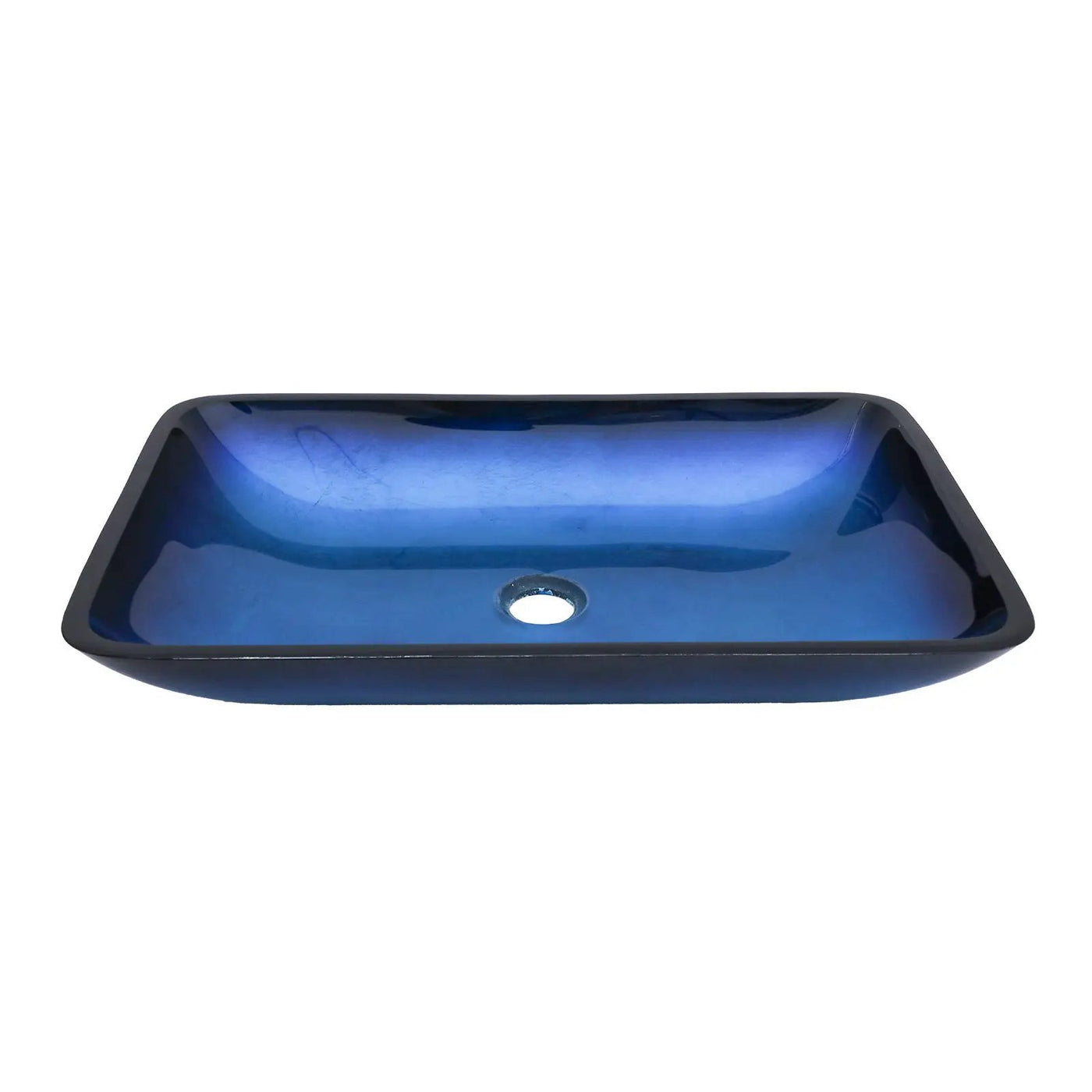 Gradient Tempered Glass Vessel Sink With Pop-Up Drain by HouseOfZazla