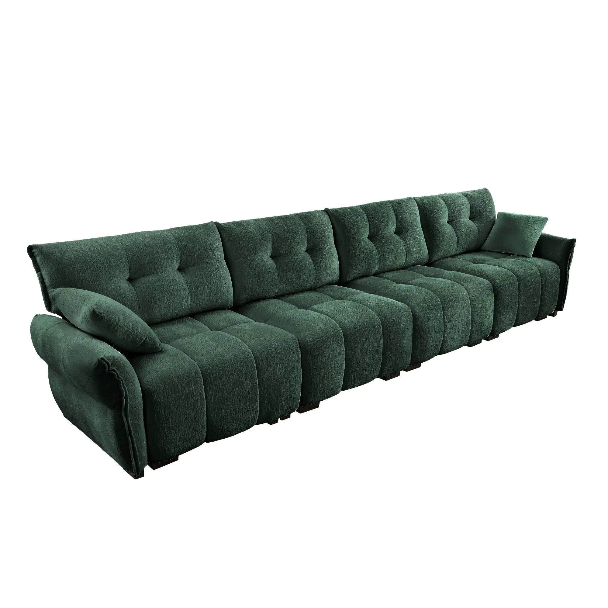 Modern Sofa & Pillows, Textured Cover, High Rebound Cushions by HouseOfZazla