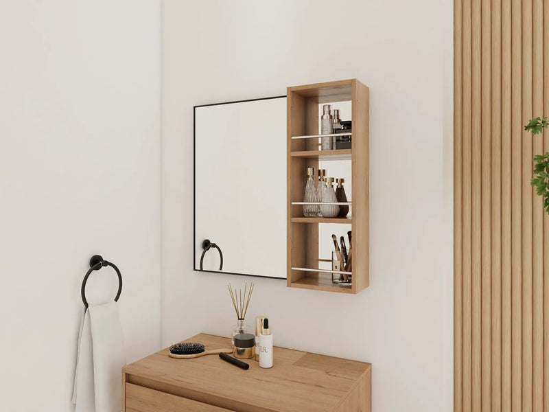 10'' Wall Mounted Bathroom Mirror Cabinet with Open Storage by HouseOfZazla