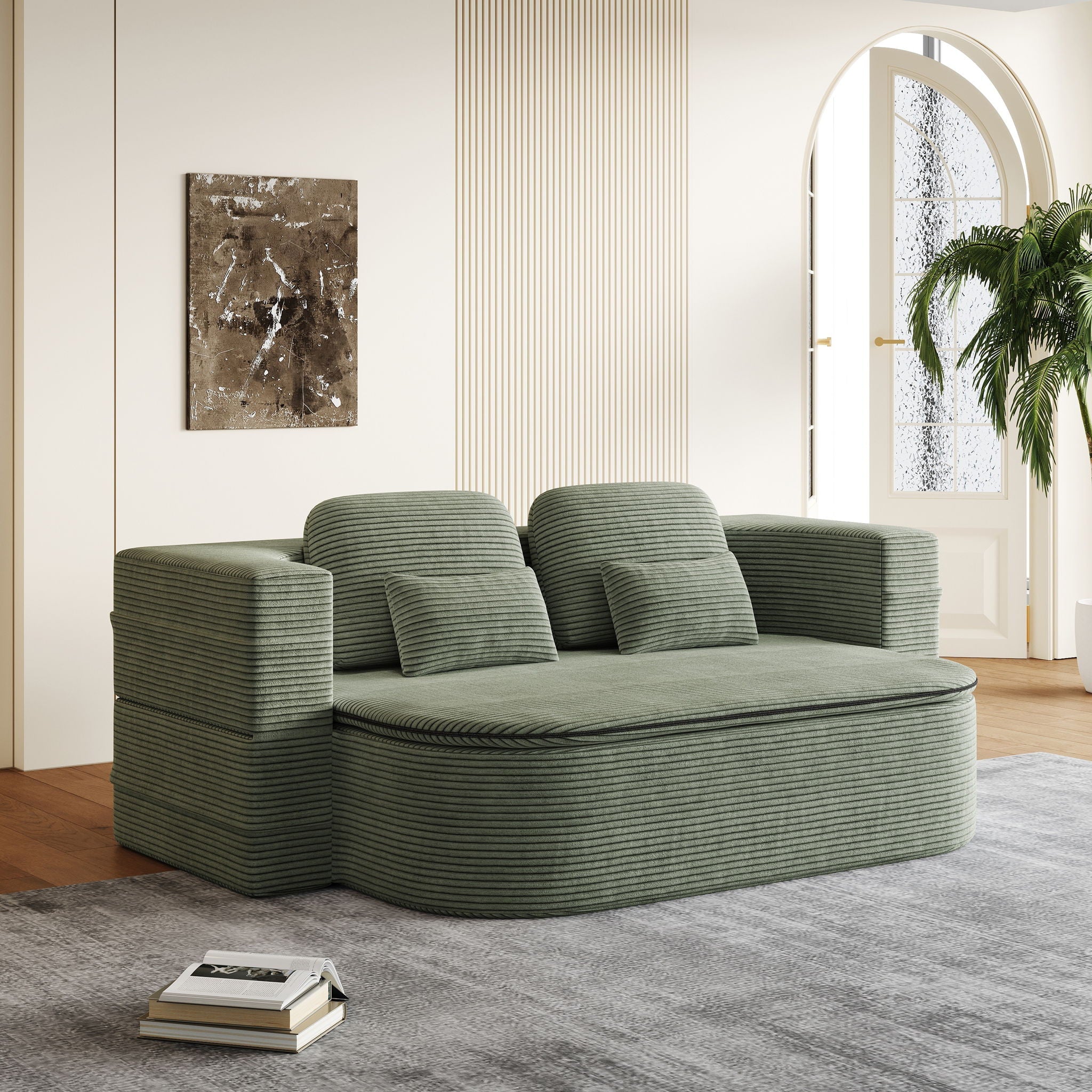 2 In 1 Foldable Sofa Bed With Multi Functional Blanket by HouseOfZazla