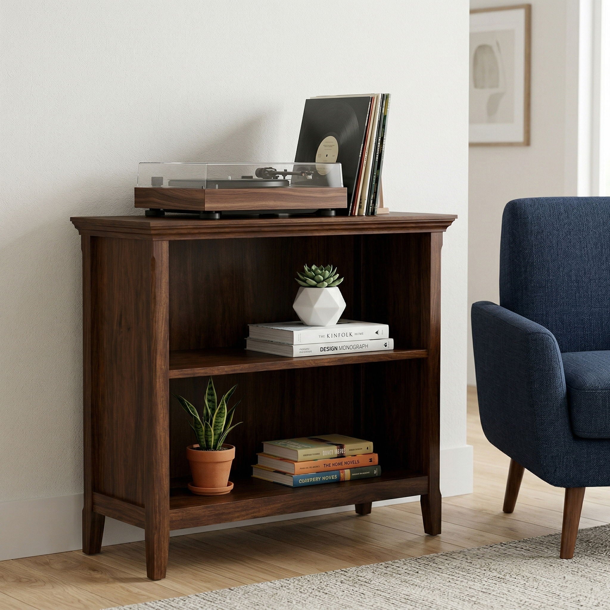 Amherst - 2 Shelf Bookcase - Brown by HouseOfZazla