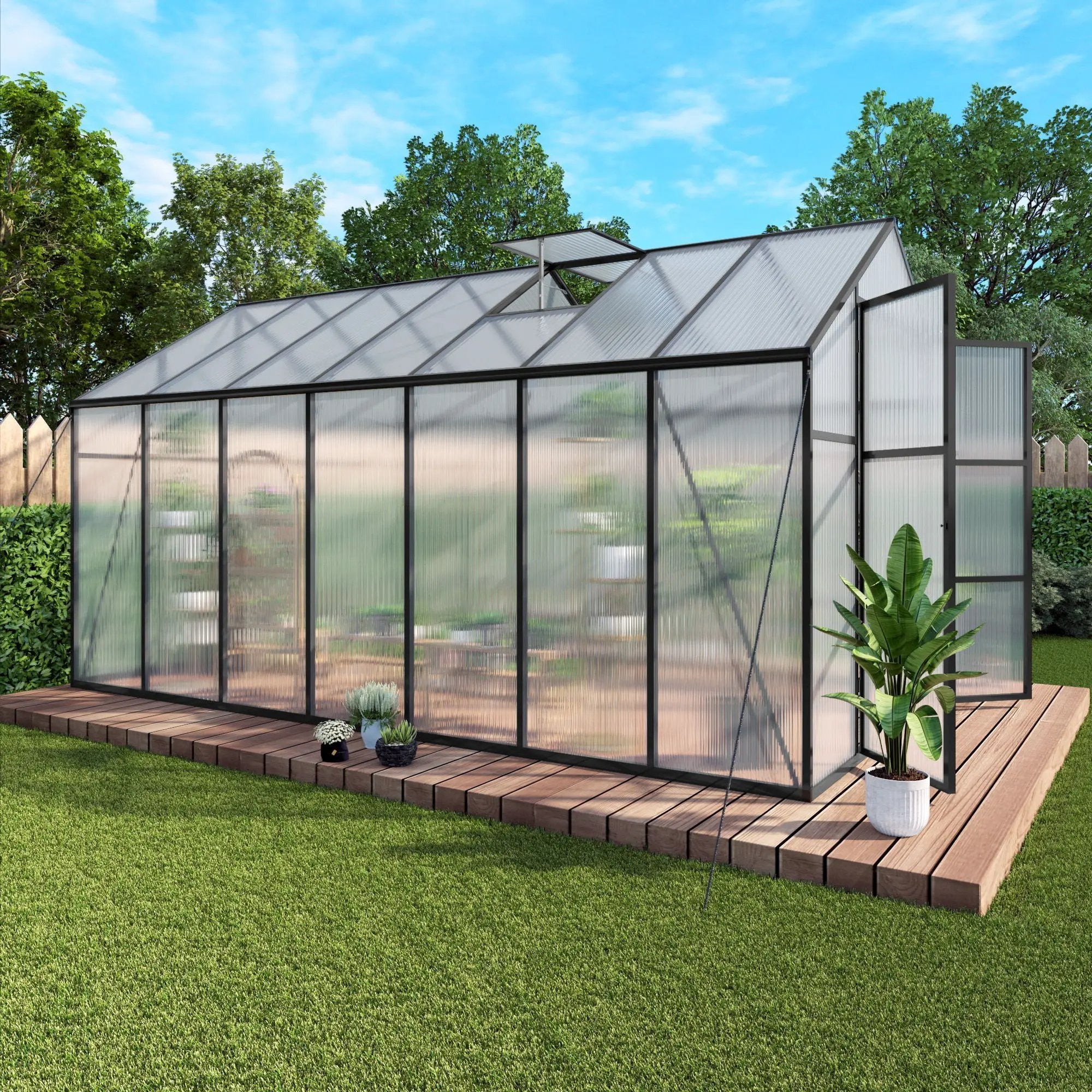 Gain Height Windproof house All Season Outdoor Garden Shelter by HouseOfZazla