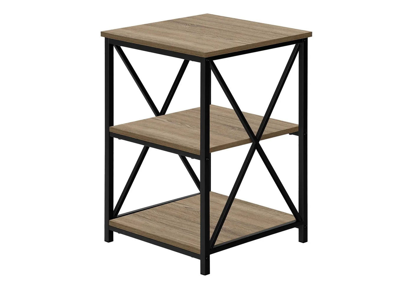 3 Tier Accent Table Side Marble Look Contemporary & Modern by HouseOfZazla