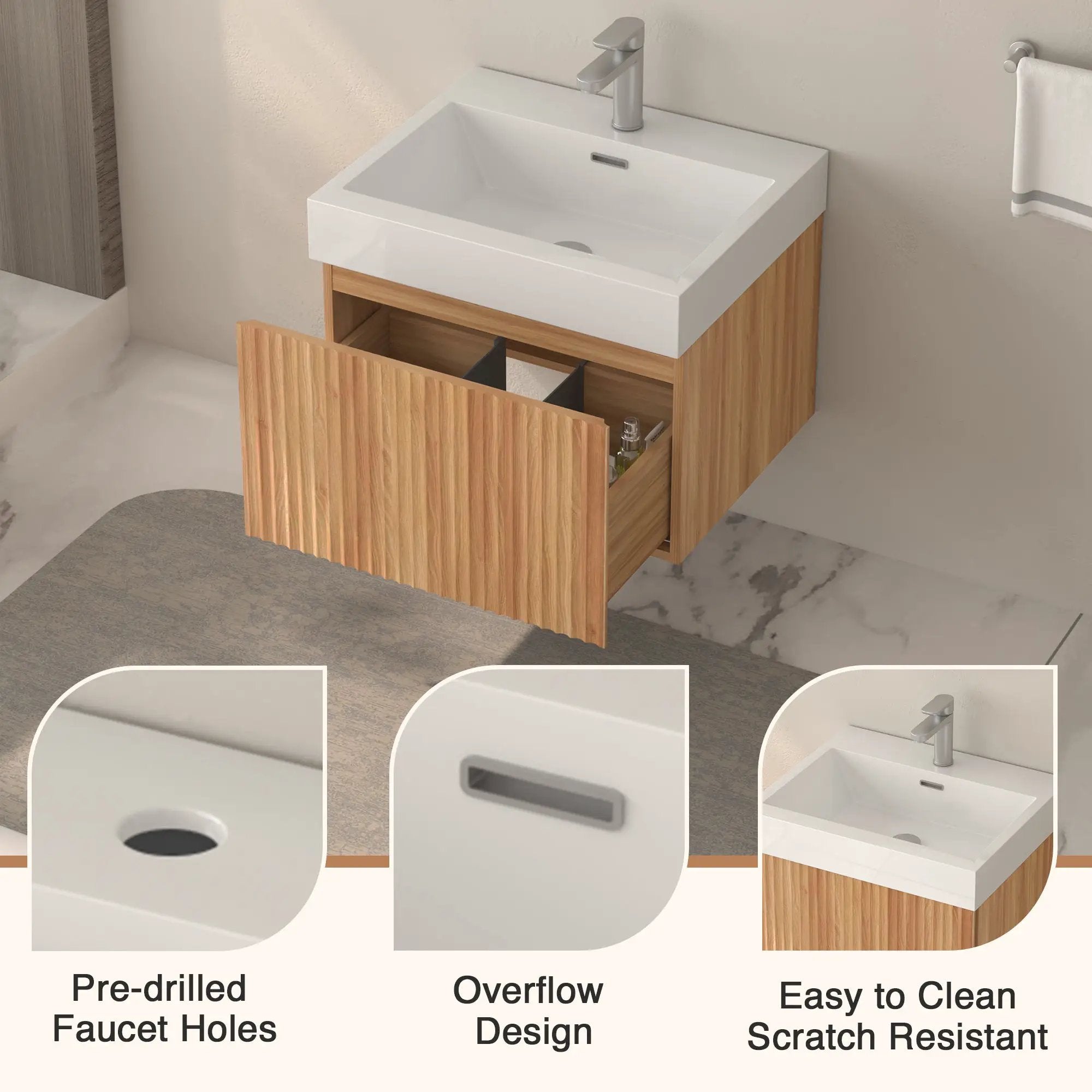 24" Bathroom Vanity with Sink by HouseOfZazla