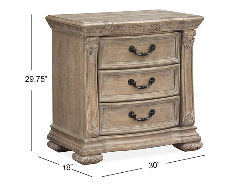 Marisol - Drawer Nightstand - Fawn by Unique Piece Furniture