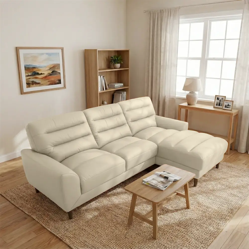 Clarion Genuine Leather Sectional by HouseOfZazla