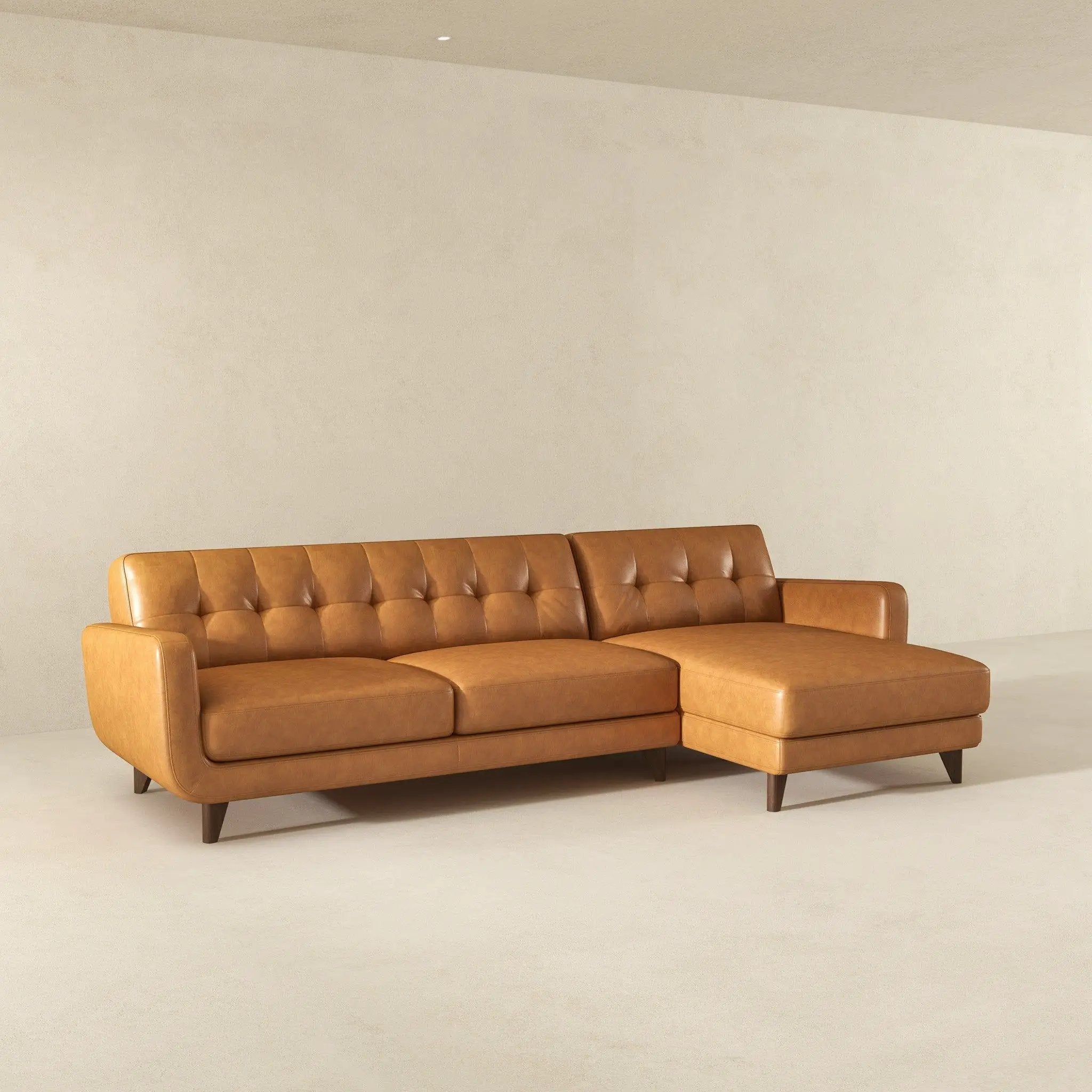 Allison - Mid-Century Modern Sectional Sofa Chaise by Unique Piece Furniture