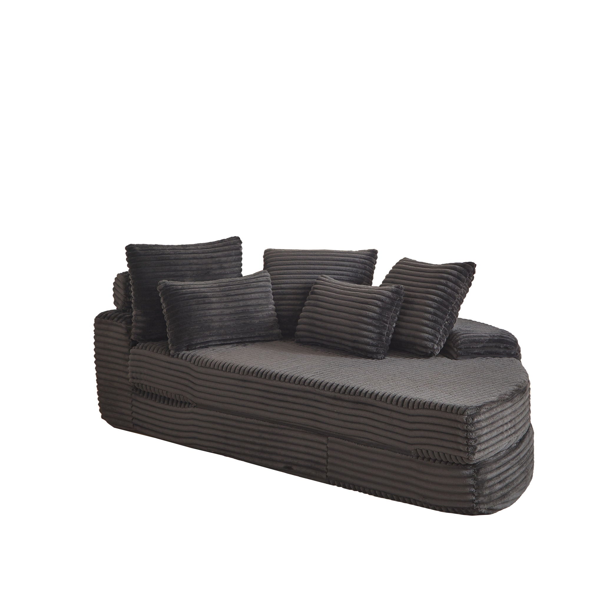 Semi Circular 2 In 1 Sofa Bed With Neck Pillow by HouseOfZazla