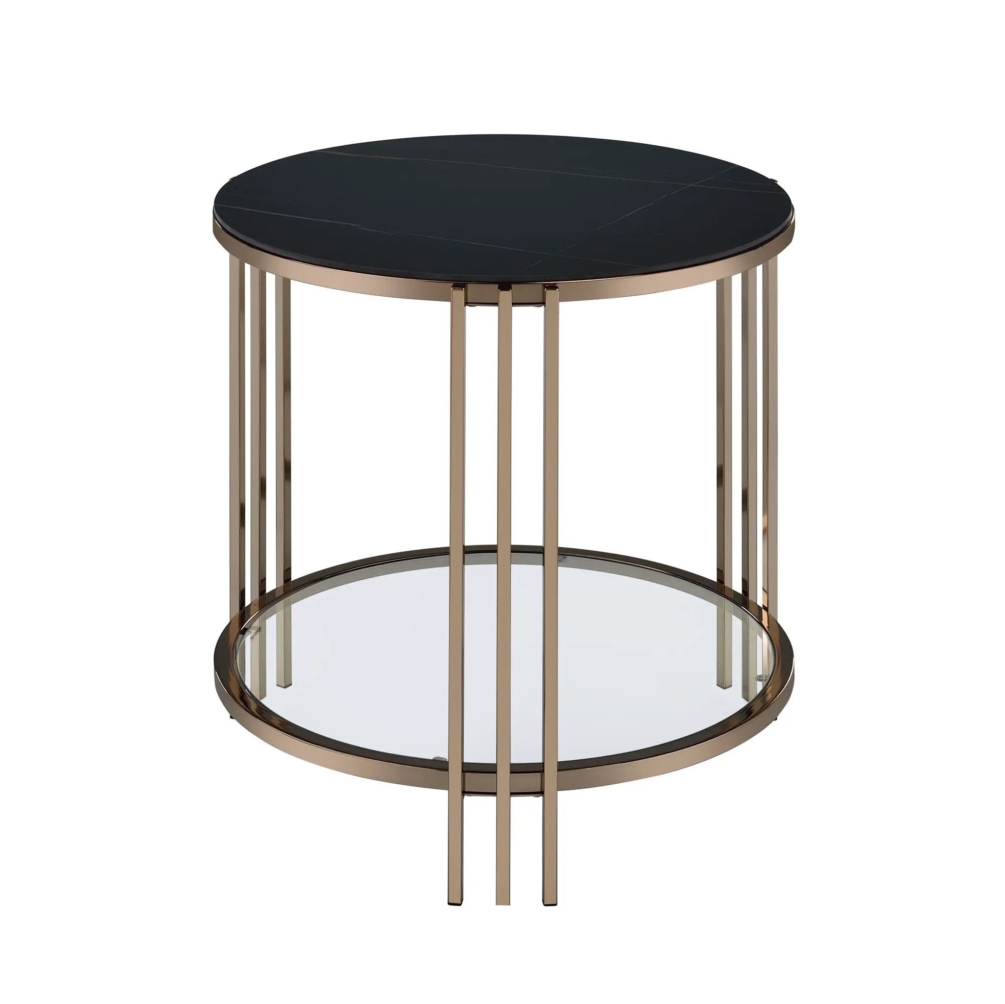 Abisha - Sintered Stone Top Round Table by Unique Piece Furniture