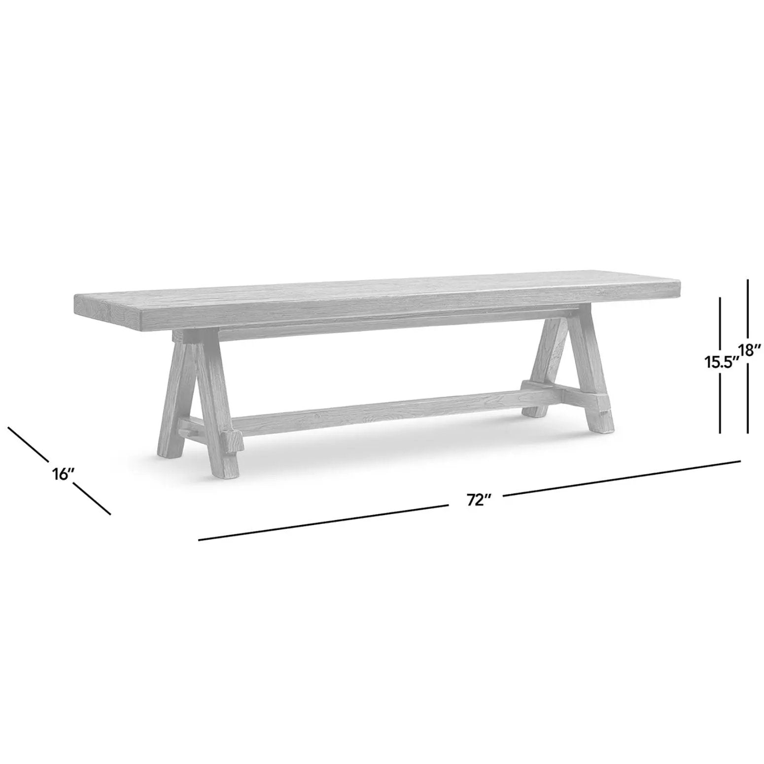 Hawthorne - Dining Bench - Natural by HouseOfZazla