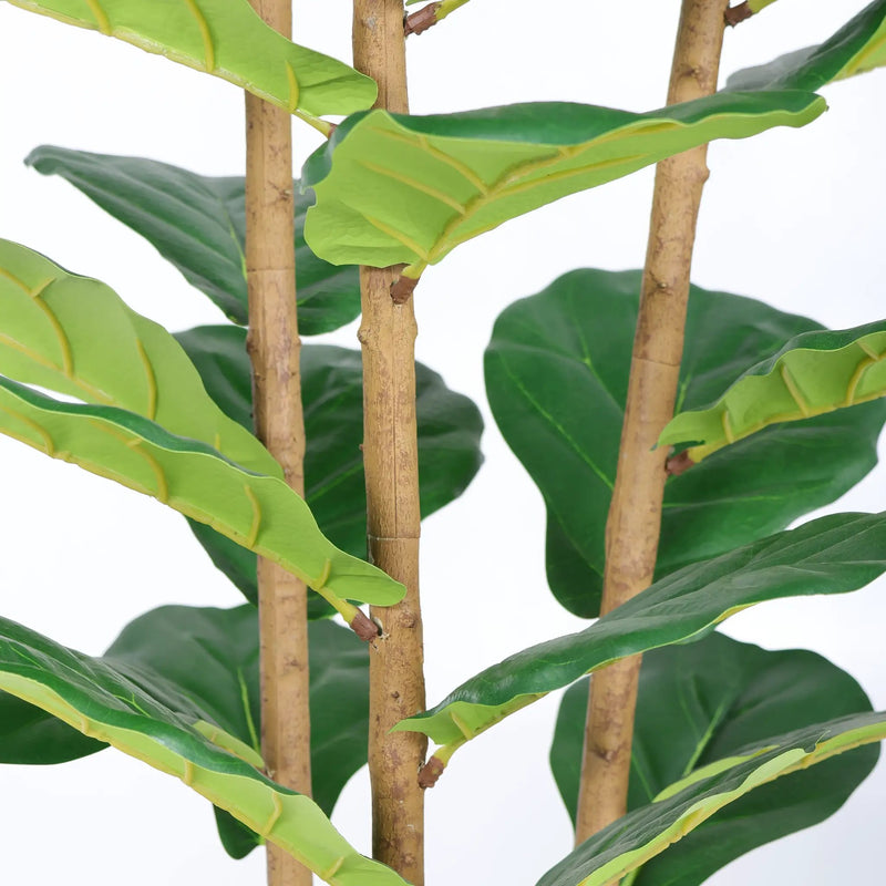5.2FT Artificial Fiddle Leaf Fig Tree With Decorative Pot by HouseOfZazla