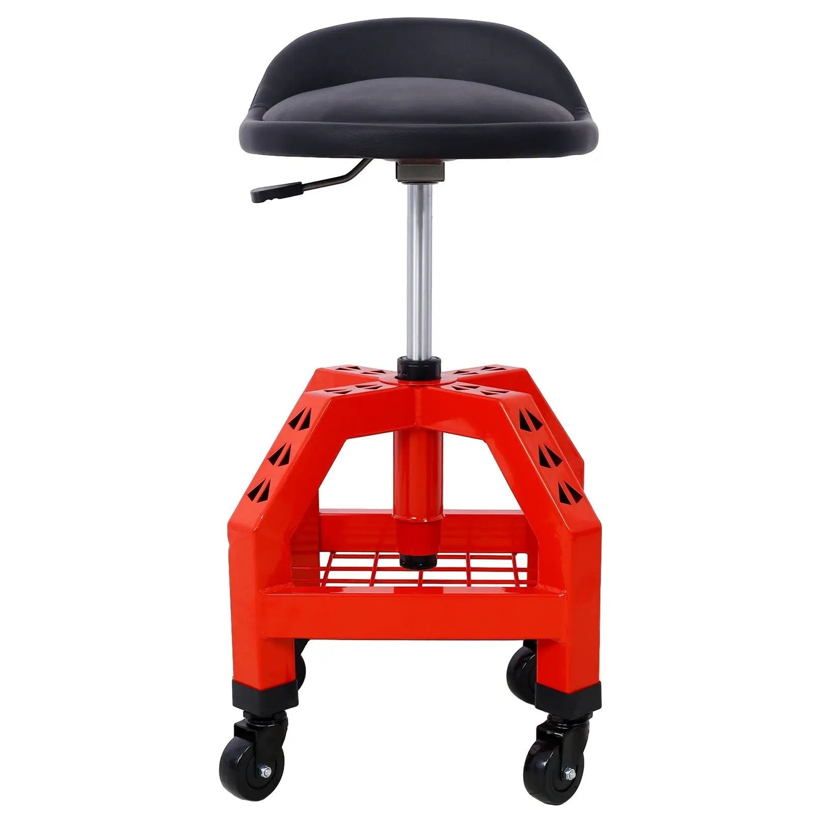 Pneumatic 360 Degree Swivel Stool, Mechanics Rolling Creeper Seat, Heavy Duty Rolling Mechanics Stool, Shop Stool With Casters by HouseOfZazla