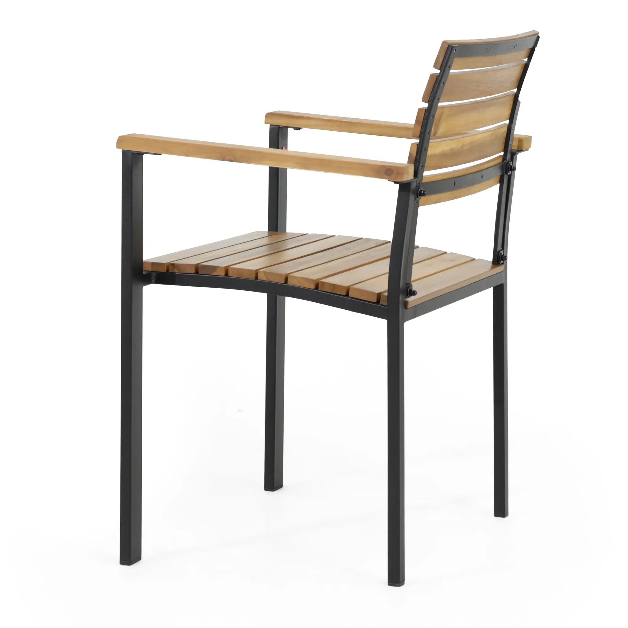 Laris Wood And Metal Chair by HouseOfZazla