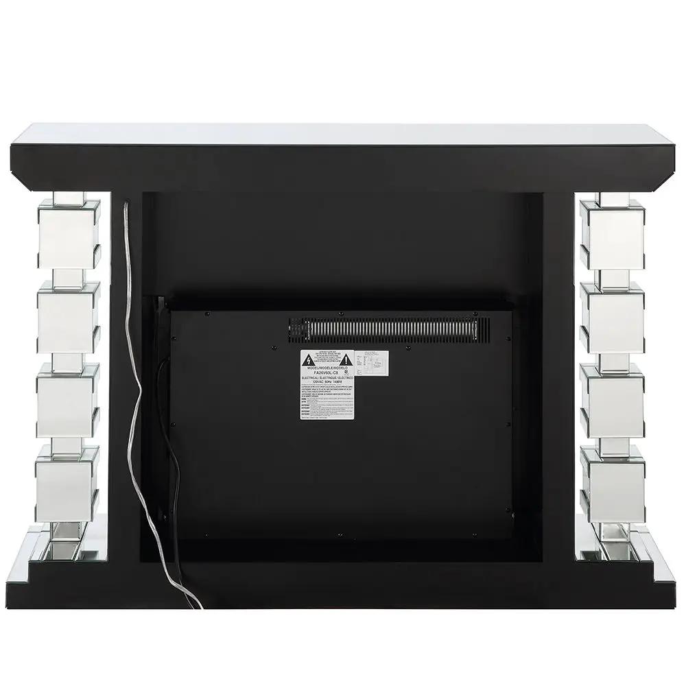 Noralie - 47" Fireplace With Bluetooth - Mirrored & Faux Diamonds by Unique Piece Furniture