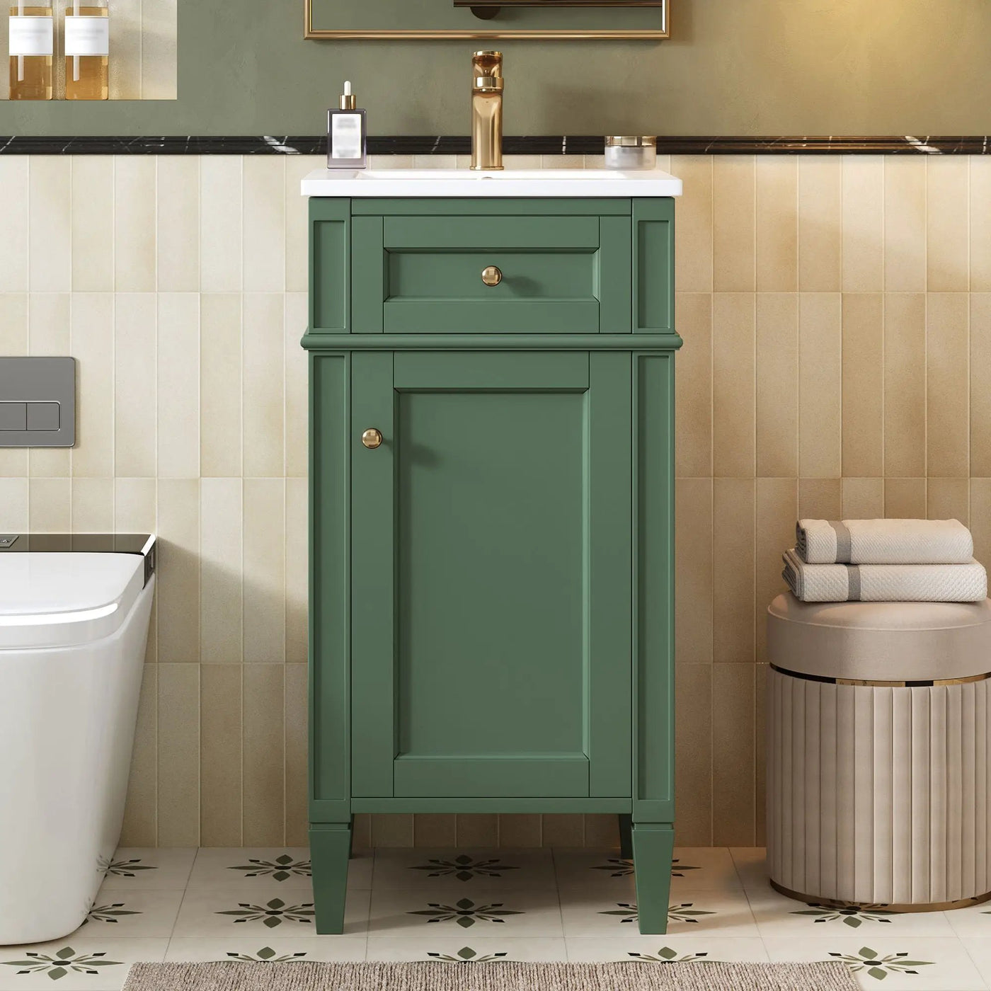 French Style Bathroom Vanity With Sink by Unique Piece Furniture