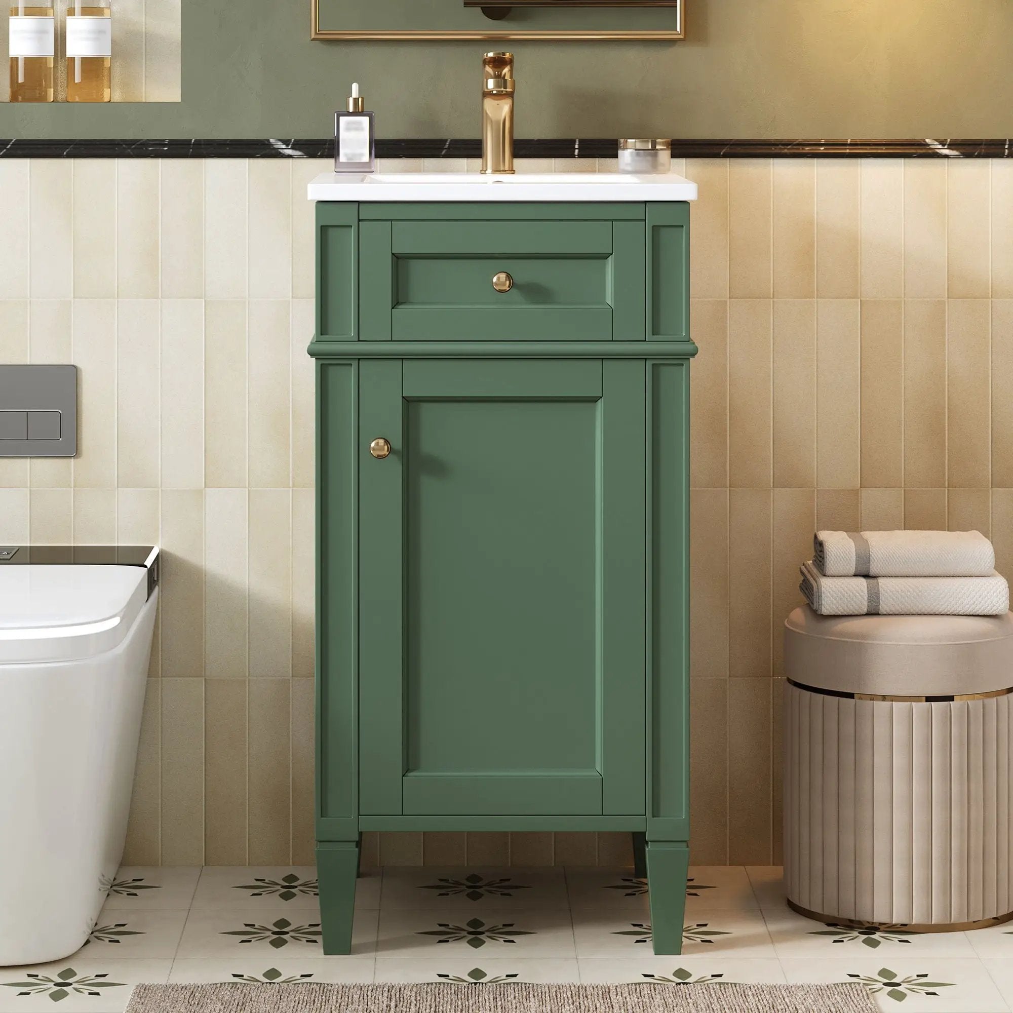 French Style Bathroom Vanity With Sink by Unique Piece Furniture